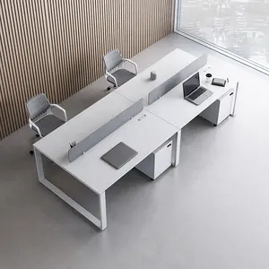 Workstation Desk Modern Office Furniture Desk Workstation Open Space 2 4 6 Person Seater Office Work Station