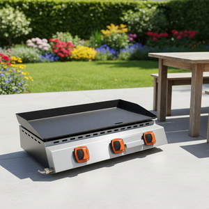 Offre Spéciale <span class=keywords><strong>Plancha</strong></span> de gril à <span class=keywords><strong>gaz</strong></span> extérieur en acier inoxydable à trois brûleurs pour <span class=keywords><strong>la</strong></span> cuisson au barbecue en plein air - Product Image 3