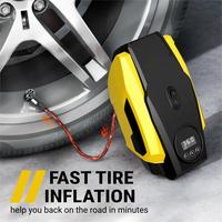Gonfleur de pneus de voiture miniature 150 psi, portable, 120 W, pompe à air numérique, compresseur d'air, pompe d'urgence