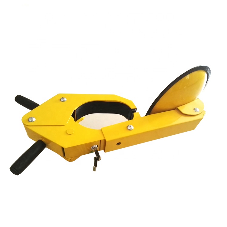 Wistron HT-WL-2A Yellow U-Shaped Car Steering Wheel Lock - Anti-Theft Vehicle Security Clamp