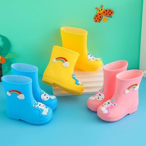 ยางทรงกระบอกต่ำรองเท้าให้ความอบอุ่นกันลื่นสำหรับเด็กรองเท้ากันฝนสำหรับเด็กผู้ชายผู้หญิงฤดูหนาวใช้ได้สองฤดู - Product Image 5