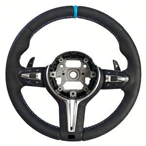 Volante Deportivo Personalizado de Cuero Azul con Marca M para <span class=keywords><strong>BMW</strong></span> F10 F20 F30 F34 E60 E90 E92 F15 F32 E82 340i - Product Image 1