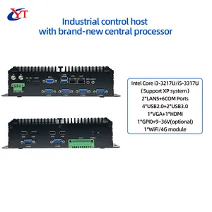 Hot mini công nghiệp PC I3-3217U I5-3317U CPU 9 ~ 36V DC trong với GPIO DDR3 RAM Anh cắm SSD Linux New mini hộp sản phẩm