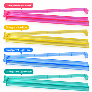 Lot de 4 supports de tuiles durables pour 4 joueurs, en PS transparent rose moderne, pour jeu de Mahjong américain – Vente chaude - Product Image 3