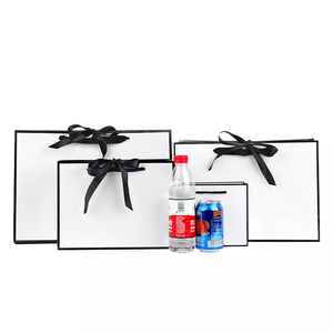 Bolsa de Papel para Compras de Cartón Blanco con Asa de Cinta, Diseño Clásico Personalizado, Económica, al por Mayor - Product Image 3