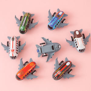 Mini Alloy Pullback Airplane Toy Model For Children 4-6 Years Old Cartoon Design Plastic Material - Product Image 2