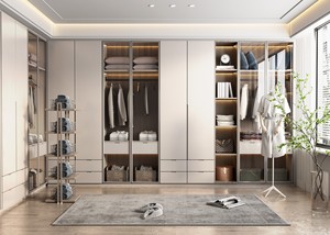 Tủ thiết kế hiện đại cho phòng ngủ kiểu mở, tủ để lưu trữ, tủ cloakroom - Product Image 5