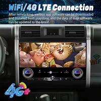 Radio para Auto con Carplay Integrado de 13.3 Pulgadas y 2 DIN para FJ Cruiser 2007-2012, Android 13, Pantalla Táctil, DSP, Audio de Alta Resolución, Reproductor Multimedia, GPS, USB