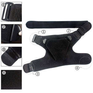 Soporte de Hombro Ajustable para Protección Deportiva, Transpirable, con Cinturón Trasero Individual y Cordones, Protección para Hombres y Mujeres - Product Image 4