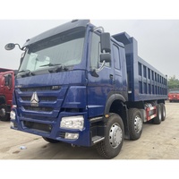 Camion à benne basculante Sinotruk 8*4 d'occasion, 371/380 CV, 12 roues, capacité de charge de 40 tonnes, pour mines et travaux d'ingénierie