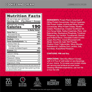Integratore Proteico Sportivo OEM/ODM in Polvere al Gusto <span class=keywords><strong>Cookies</strong></span> and Cream per Recupero Energetico - Product Image 3