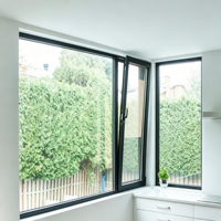KOJOON Moustiquaires coulissantes en aluminium pour portes et fenêtres, moustiquaire anti-insectes sur mesure, fenêtres en aluminium étanches pour salle de bain, fenêtre coulissante pour la maison