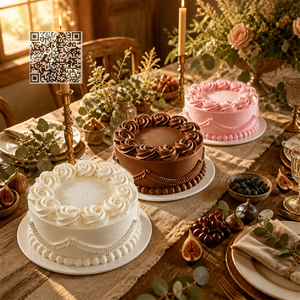 Fotografie-Requisite: Künstlicher <span class=keywords><strong>Kuchen</strong></span> für Dekorationsübungen, Wiederverwendbare Buttercreme-Spritzformen für Backschulen und Konditorei-Training - Product Image 3