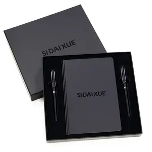SIDAIXUE定制PU皮革规划师黑色纸笔记本礼品套装