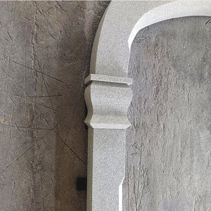 Marco de puerta de granito beige Piedra de jardín de puerta tallada - Product Image 4