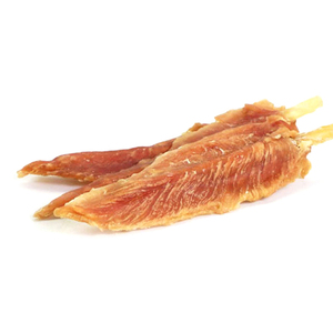 Golosinas y alimentos saludables para perros y gatos al por mayor, dientes limpios secos, pechuga de pollo con palo de cuero crudo, aperitivos para mascotas - Product Image 1