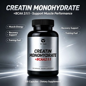 Creatina Monohidrato BCAA 2:1:1 en Cápsulas, Suplemento Dietético, 120 Cápsulas, Nutrición Deportiva OEM - Product Image 3