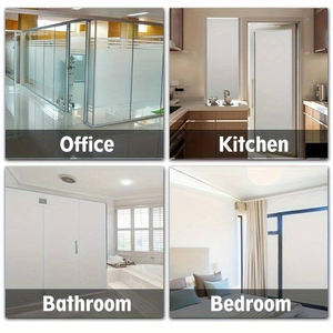 Blanc PVC Blackout Fenêtre Film Opaque Vinyle Verre Fenêtre Rideaux De Confidentialité pour Salon Chambre Blackout Fenêtre Autocollants - Product Image 4