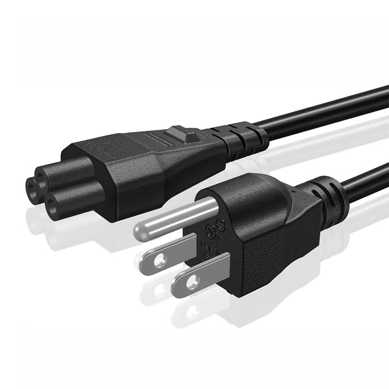 US EU Standard Nemp 5-15P bis C5 16AWG 18AWG 3-poliges Netz kabel für Notebook-Computer adapter TV-Drucker