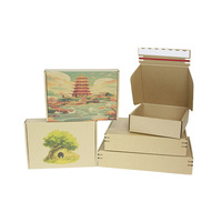 Boîtes d'emballage pliantes de luxe personnalisées avec fermeture à glissière Boîtes postales d'expédition de qualité