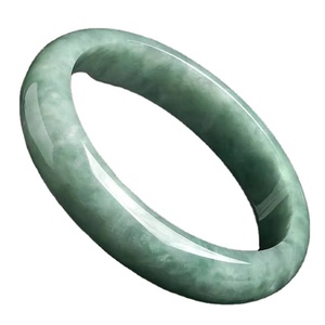 Pulsera de Cuarzo Natural de Guizhou, Color Verde Claro, Blanco y Verde Oscuro, 56mm, 58mm, 60mm, 62mm, 64mm, para Hombre y Mujer, Venta al Por Mayor - Product Image 2