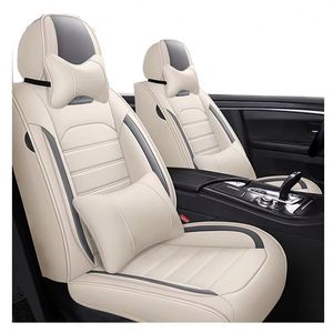 Fundas Universales Impermeables de Cuero para Asientos de Vehículos, 5 Plazas, para la Parte Delantera y Trasera, Aptas para la Mayoría de los SUV, Camionetas, Sedanes, Pick-ups y Jeeps - Product Image 1
