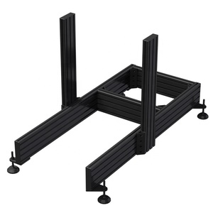 Sim Racing Rig Driving Cockpit Gaming 4080 40160 Black Anodized Aluminum Extrusion Profiles for Sim Racing <b>Frames</b> - Product Image 5
