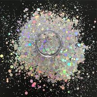 Poudre de paillettes PET de qualité cosmétique, biodégradable et écologique, vente chaude, prix usine, MOQ 1kg pour OEM et approvisionnement en gros