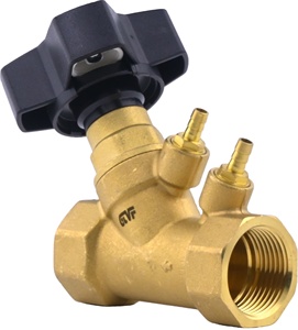 Vanne de régulation de <span class=keywords><strong>d</strong></span>ébit <span class=keywords><strong>d</strong></span>'<span class=keywords><strong>eau</strong></span> filetée en laiton Gaotong SP15F-16T, 1/2 po-2 po, double réglage manuel, joint en PTFE - Product Image 1