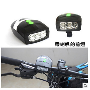 ยูเอลี่ ไฟหน้าจักรยานพร้อมแตร 3LED IPX4 กันน้ำ ใช้พลังงานจากแบตเตอรี่ สีดำและสีส้ม - Product Image 5