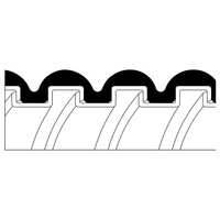 Edelstahl-Vierkant schloss PVC-Mantel Flexibler Kabels chutz für elektrische Leitungen (Square Lock)