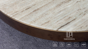 Italian Style Stainless Steel Leg Marble Top <b>Round</b> Living Room Home Furniture Luxury <b>Side</b> Center Coffee Tea <b>Table</b> Luxury <b>Side</b> Ce - Product Image 4
