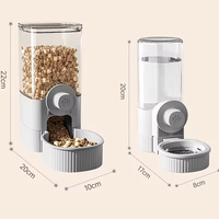 Distributeur automatique d'aliments par gravité pour animaux domestiques Cage en plastique suspendue pour chiens chats lapins chinchillas furets