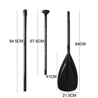 Pagaie de SUP professionnelle légère en fibre de verre, réglable, pour Dragon Boat, avec protection souple