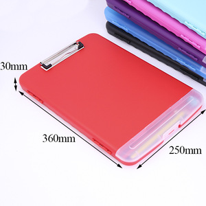 Văn phòng tùy chỉnh phụ kiện A4 điều dưỡng Clip bảng tập tin nhựa hộp tài liệu <span class=keywords><strong>clipboard</strong></span> với lưu trữ Clip nộp hồ sơ hộp tổ chức - Product Image 3