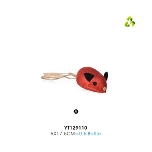 Jouet interactif pour <span class=keywords><strong>chat</strong></span>, souris en peluche avec herbe à <span class=keywords><strong>chat</strong></span>, jouet à mâcher résistant aux morsures avec queue en corde de chanvre pour chats d'intérieur - Product Image 1