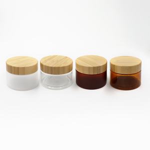Tarro de Crema para el Cuidado de la Piel con Tapa de Madera, Color Negro Ámbar Transparente, 5ml 10ml 15ml 30ml 50ml 100ml, Envase para Crema Corporal - Product Image 4