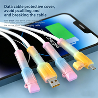 Housse de protection en silicone colorée pour câble de données USB C, bouchon anti-poussière pour prise de charge