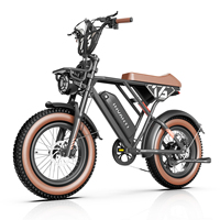 Vélo électrique pour adultes EB16, moteur sans balais 1500W, vitesse maximale de 28 MPH, autonomie de 55 miles, pneus larges de 20 pouces, suspension intégrale, moteur à moyeu avant, batterie au lithium