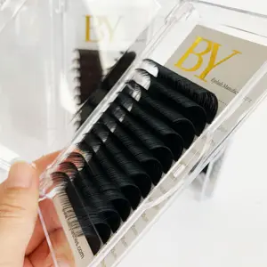 BALLYLASHES eyelash extension manufacture volume lash dark matte black cashmere mink individual lashes lash 5-25mm