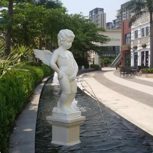 Estatua de Resina Artística de Niño Desnudo Orinando, Fuente Decorativa para Jardín - Product Image 6