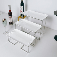Étagère à gâteaux à plusieurs niveaux, plateau de service pour buffet d'hôtel, support à pâtisserie, pain et desserts pour la restauration événementielle