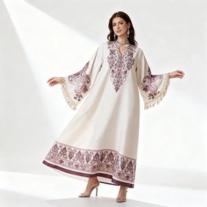 Elegante Vestido Largo Abaya de Lujo Hecho a Medida para Mujeres Musulmanas, para Bodas, Fiestas y Eventos Nocturnos, con Tela de Primera Calidad - Product Image 1