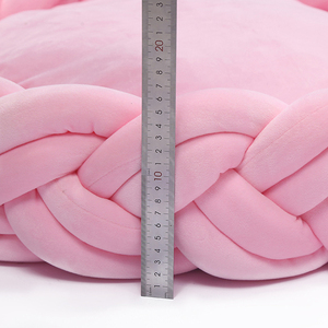 OEM-Brazo de ganchillo Natural, tejido grueso de algodón, cueva de tubo, cama para perro y gato - Product Image 6