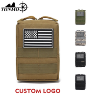 Tas Pinggang Universal Oxford Laser Cut untuk Tempat Ponsel, Organizer Sabuk Utilitas, Kantong Ponsel Taktis Molle, Pengait Rompi Tugas, Ransel