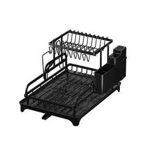 Escurridor de Platos Plegable Multifuncional de Gran Capacidad, Estante de Almacenamiento de Acero al Carbono para Encimera, para Cubiertos, Palillos y Tazas de Cocina - Product Image 5