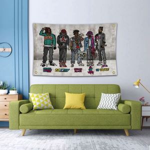 Banderas Personalizadas de 90x150cm (3x5 pies), 100% Poliéster, Colores Vivos, Buena Calidad, Venta al Por Mayor del Fabricante, Banderas para Fans de Cantantes - Product Image 1