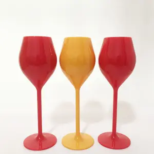 再利用可能な130ml壊れないシャンパンフルート透明プラスチックワインカップガラス結婚式をケータリングするパーティーのための赤ワイングラス