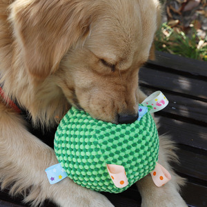 Retail Eco-Friendly <b>Dog</b> Soft Fabric <b>Ball</b> Built-in Bell Sound Chewing Training Throwing Pick Pet Toys for Indoor Use Wholesale - Product Image 3