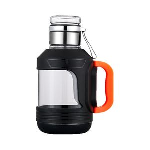 Glass Tea Cup With Handle Large Capacity Tea Water Separation Outdoor Brewing High Temperature Resistant Plastic And Glass Cup - Product Image 3
